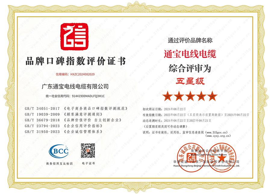 品牌口碑指數(shù)評(píng)價(jià)證書(shū)